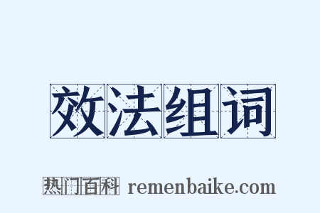 效法组词是什么意思的图片